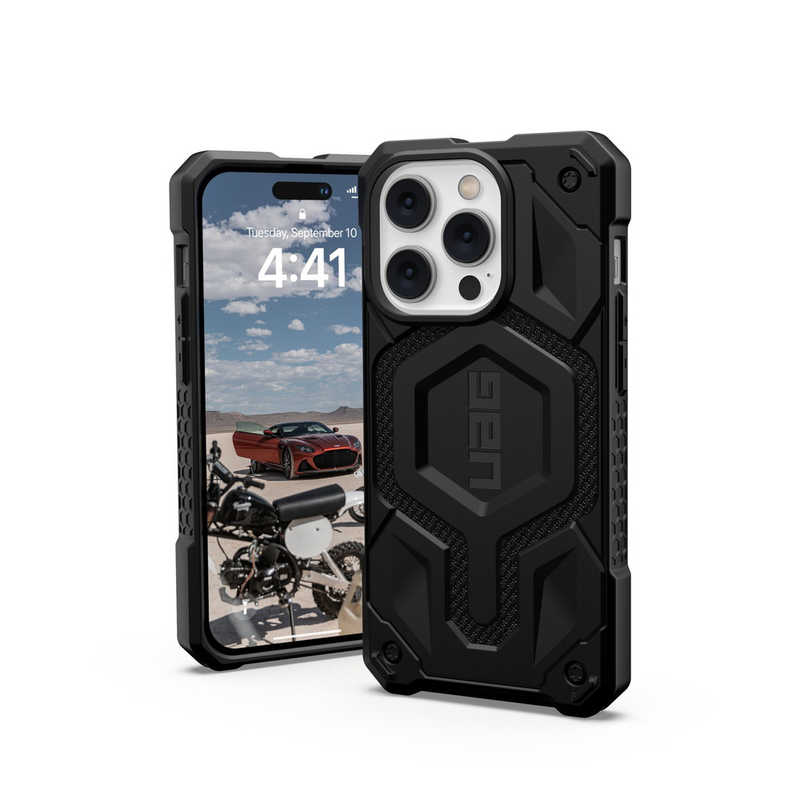 UAG　MagSafe対応MONARCH PRO ケブラーBK iPhone 14 Pro用　UAGIPH22MBPMSKB