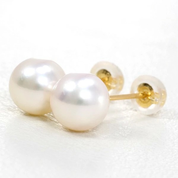 K18 18金 YG イエローゴールド ピアス パール(真珠) 総重量約1.2g ジュエリー 中古