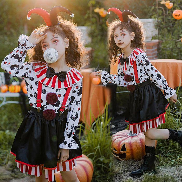 Qoo10] ハロウィン コスプレ 子供 ピエロ 仮装
