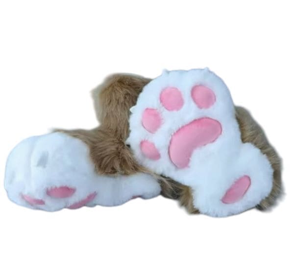 着ぐるみ ケモノ足 靴下 茶色 フリーサイズ 21.5ー28CM ケモノ脚 ファースーツ fursuit ぬいぐるみ コスプレ コスチューム kigurumi