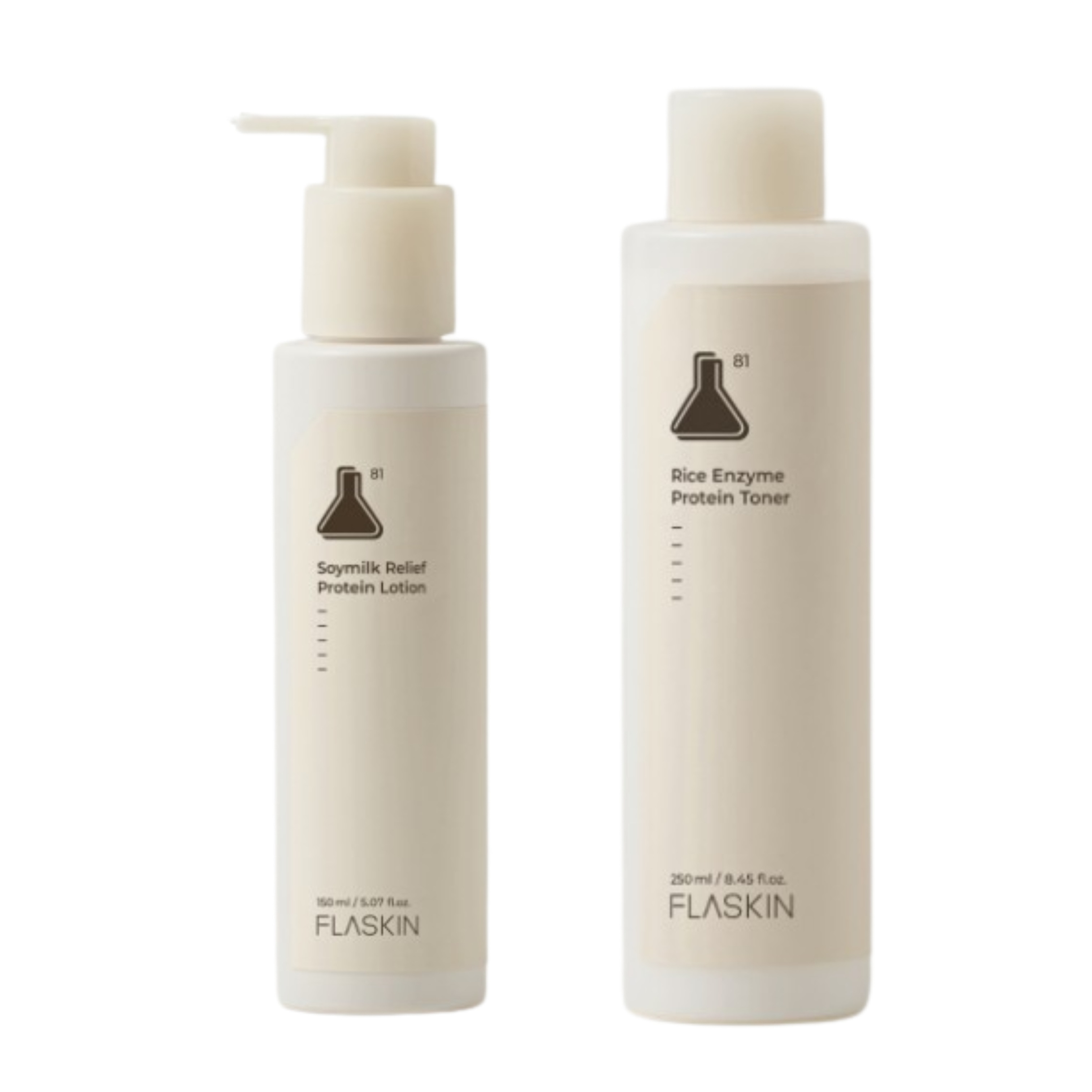 [プラスキン]純白豆乳タンパク質乳液 150ml+白米一番搾りタンパク質トナー 250ml