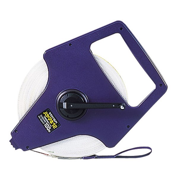 ガラス繊維製エスロン巻尺 ハヤマキ 12 mm巾タイプ(長サ 100 m) 学校機器 (12100HRW)