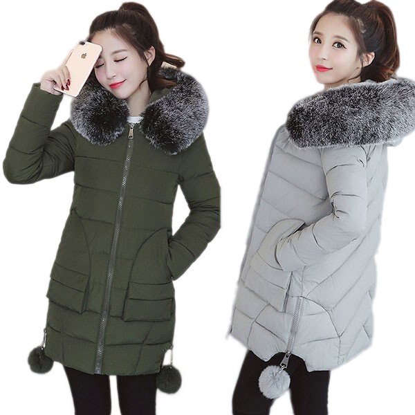 ダウンコート レディース フード 中綿 ジャケット ファスナー ロング 春秋冬 防寒防風