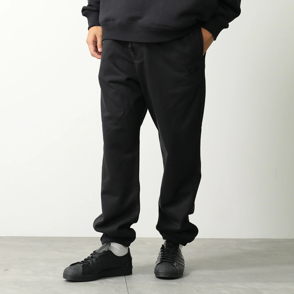 Y-3 ワイスリー トラックパンツ FT TRACK PANT フレンチテリー KA3116 メンズ ジョガーパンツ コットンブレンド 裏起毛 ロゴ BLACK