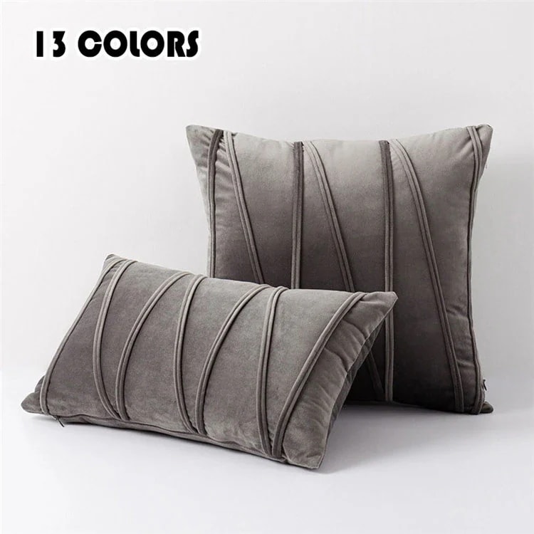 【20点セット】30×50cm 45×45cm 50×50cm 枕カバー クッションカバー ストライプ ビロード 無地 抱き枕カバー ソファーカバー 厚手 椅子枕カバー 腰枕 柔らかい ソファー枕カバ