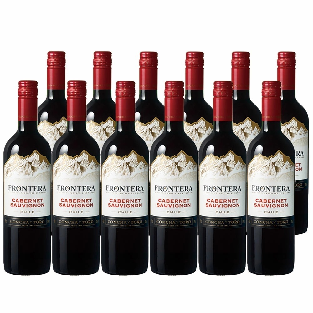 【送料無料】［チリワイン/ミディアムボディ/辛口］フロンテラ カベルネソーヴィニヨン 750ml12本 1ケース【北海道沖縄県東北四国九州地方は必ず送料が掛