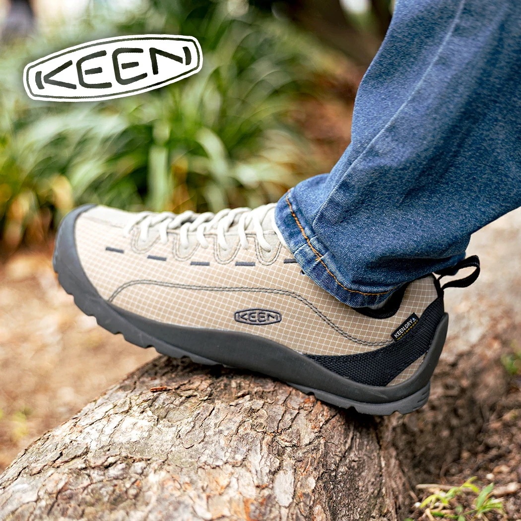 KEEN キーン JASPER NYLON WP ジャスパーナイロン スニーカー ABBEY STONE/BLACK ( ベージュ メンズ ウォータープルーフ 撥水 防水 メンズ レディース 1031