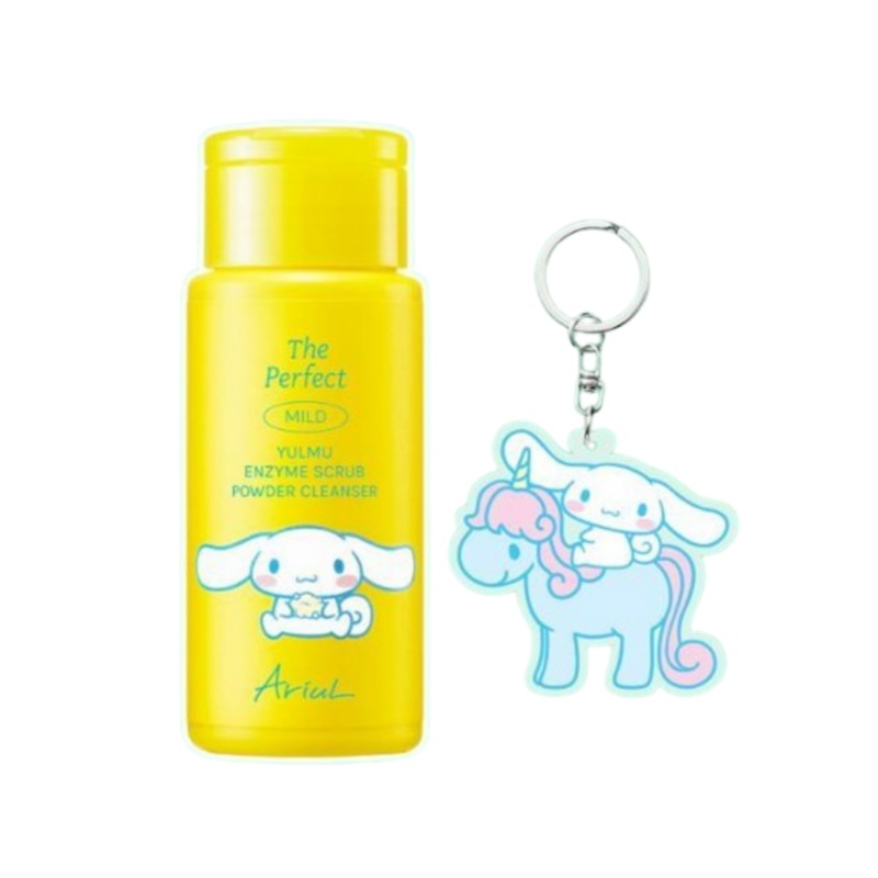 【正規品】アリアルハトムギ酵素スクラブパウダークレンザー55g/シナモロールキーリング贈呈/サンリオコラボ/韓国人気スキンケア