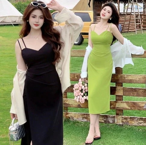 【急速出荷!】最終値下げ【大きいサイズM-4XL】2枚セットワンピース グリーン/ブラック/ピンク 【大きいサイズ レディース 春夏 結婚式 きれいめ タイト フォーマル 大人 上品 チュニック on