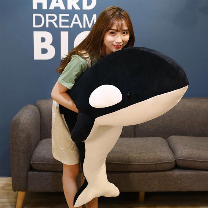 ぬいぐるみ クジラ 鯨 海洋動物 抱き枕 柔らか ふわふわ 癒される 特大 昼寝枕クッション 子供 彼女 友達 お祝い125cm 誕生日 記念日 クリスマス 贈り物