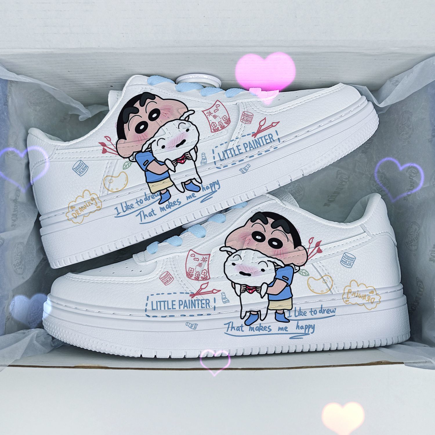 Ow桜クレヨンしんちゃんカスタム板靴女アニメ白靴男 4,884円