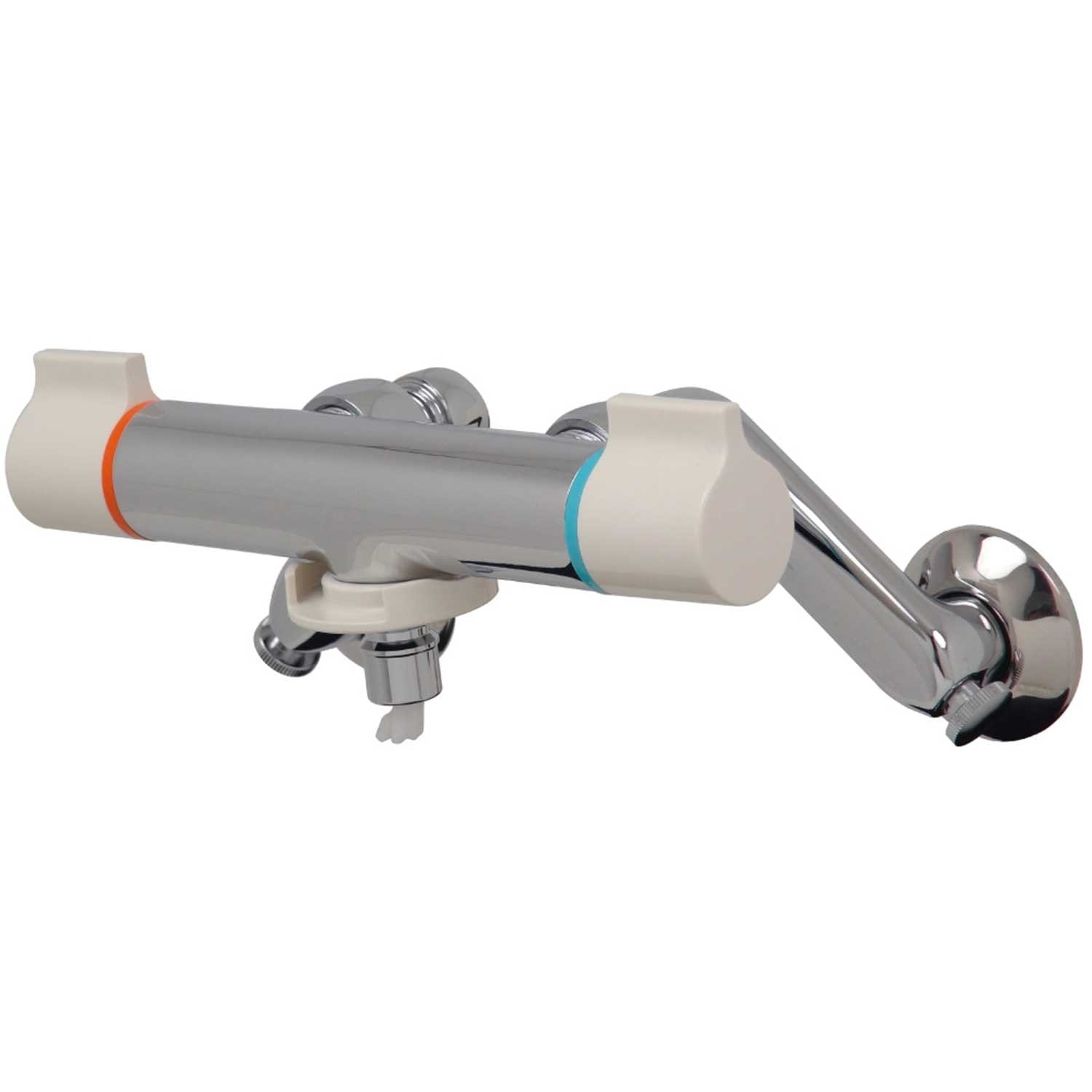 カクダイ 洗濯機用混合栓 ストッパーつき 寒冷地用 127-110K