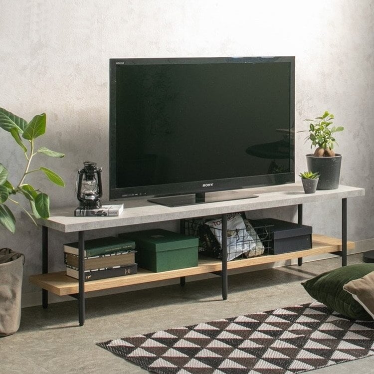テレビ台 ローボード テレビボード キャビネット サイドボード 150 リビングボード おしゃれ コンクリート柄 木目調 北欧 テレビラック 28,600円
