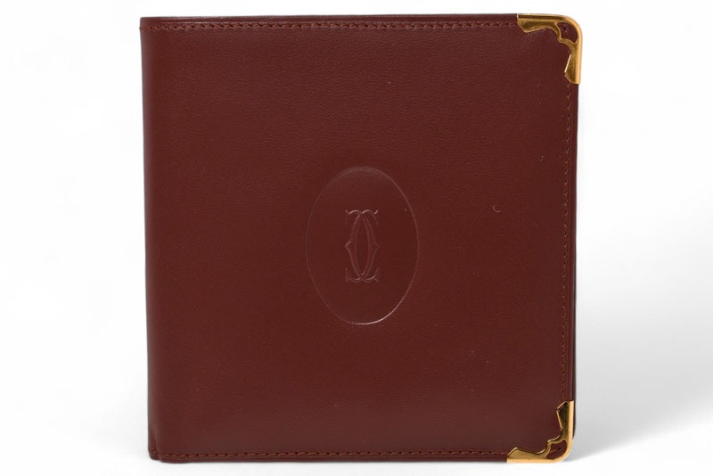カルティエ 未使用 折財布/二つ折り財布 ヴィンテージ Cartier メンズ マスト ドゥ カルティエ ボルドー 73184192【中古】