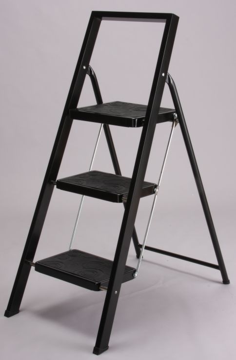 鉄製ステップ3段ブラック ISK-606BK ハインズワーク