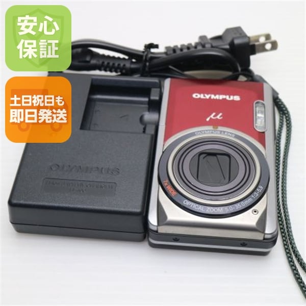 超美品 μ-7020 レッド OLYMPUS デジカメ 22