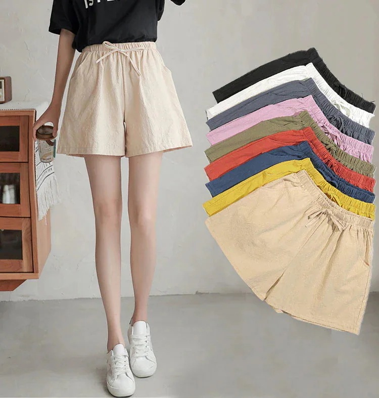 【20点セット】2Type 2025夏 ショートパンツ 3分丈 スポーツ ハイウエスト 綿麻 ショートパンツ 快適 ショート ハーフパンツ