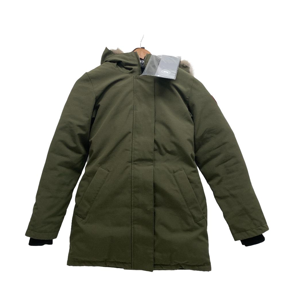 VICTORIA PARKA XS FUSION コットン ダウンジャケット カーキ レディース ブランド