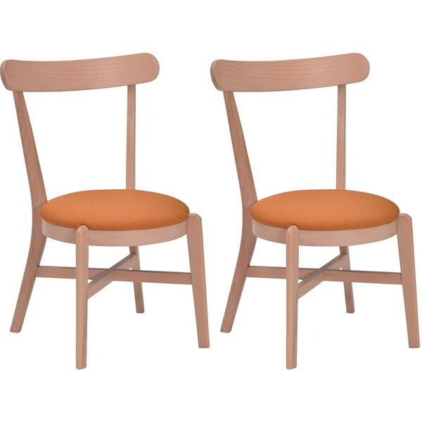 タマリビング ダイニングチェア マリン OR 2脚入 ナチュラルオレンジ メーカー直送