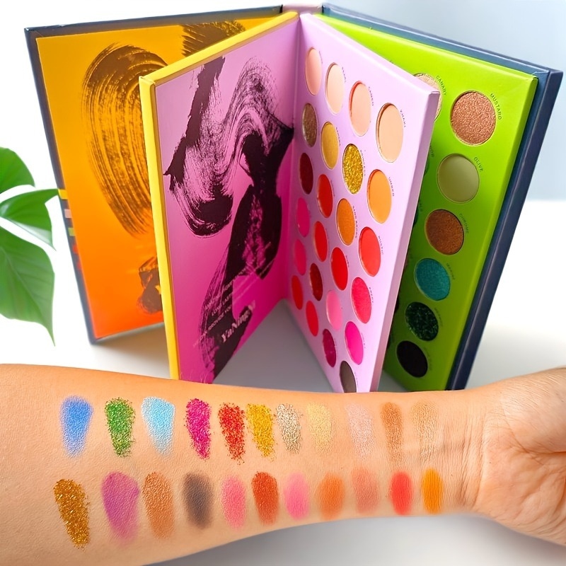 おしゃれな72色三層メイクアップアイシャドウブック キラキラマット 女性用デイリーアイルカラー パレット フェスティバルダンスパーティー友達へのギフト メイクアップセット