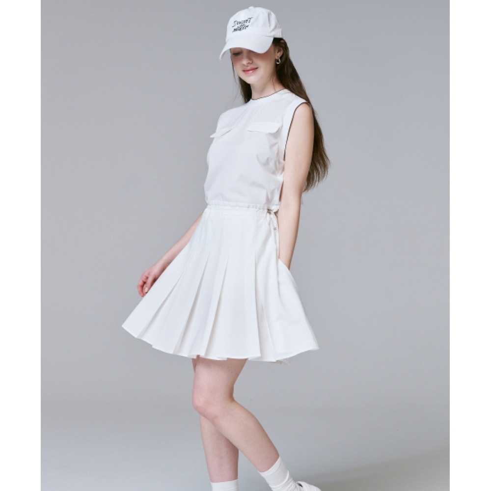 KLIMGOLF パンチングプリーツドレス
