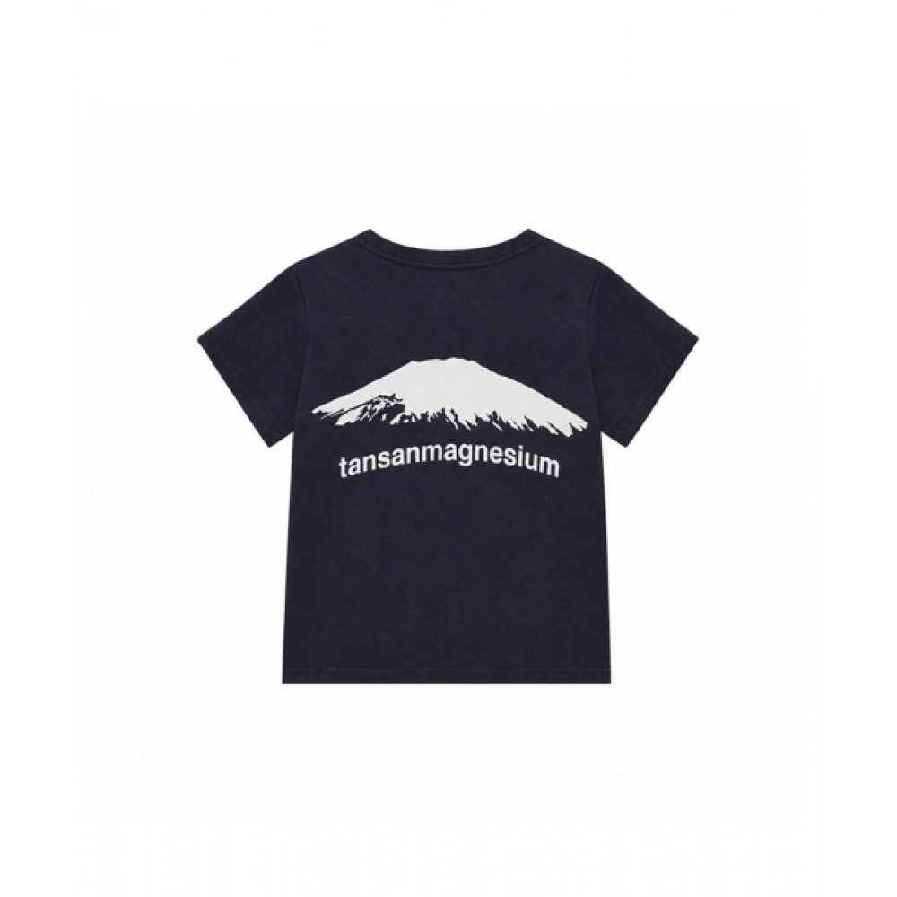 タンサンマゲンマウンテンTシャツ (ネイビー/ホワイト)