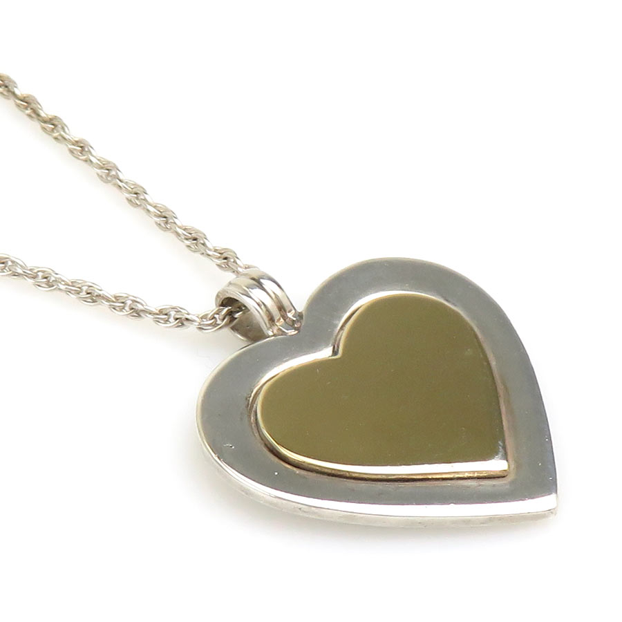 ティファニー TIFFANY&Co. ネックレス ダブルハート ネックレス シルバー925 シルバー×ゴールド レディース h31451k