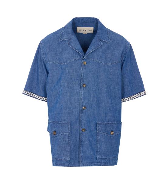 VALENTINO GARAVANI Men Shirts DBF20AL4 558 Blue