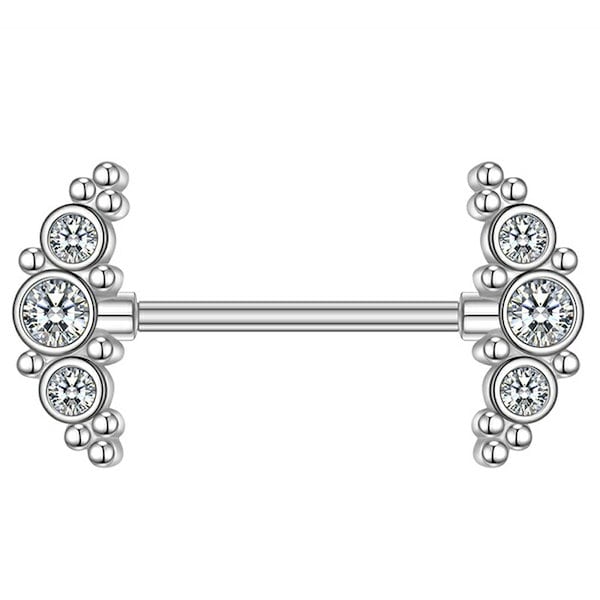 Qoo10] ボディピアス 14G ニップルピアス 乳