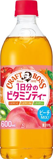 サントリー クラフト ビタミンティー ピーチMIX風味 フルーツティー 600ml×24本