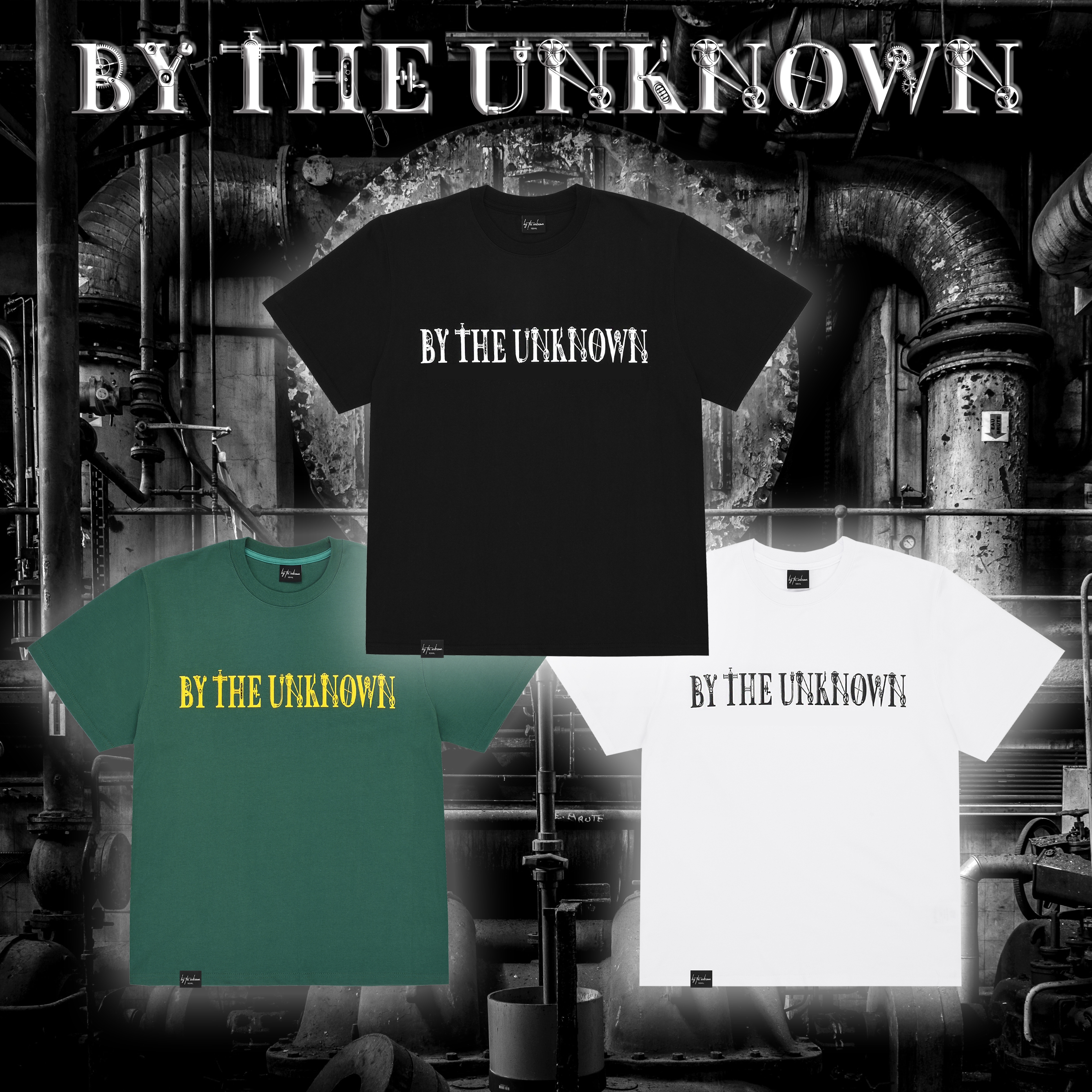 [BTU] ファクトリー ロゴ 半袖 オーバーフィット Tシャツ (3色)