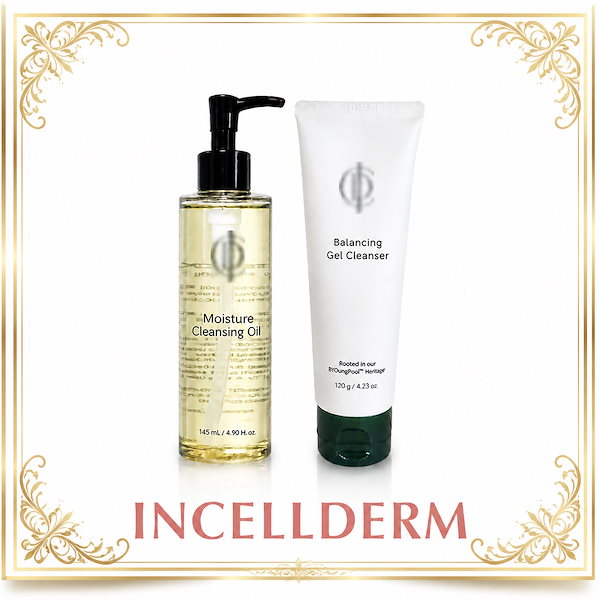 【100%正規品】インセルダム ICD モイスチャー クレンジングオイル145ml + バランシング ジェルクレンザー120g 1セット