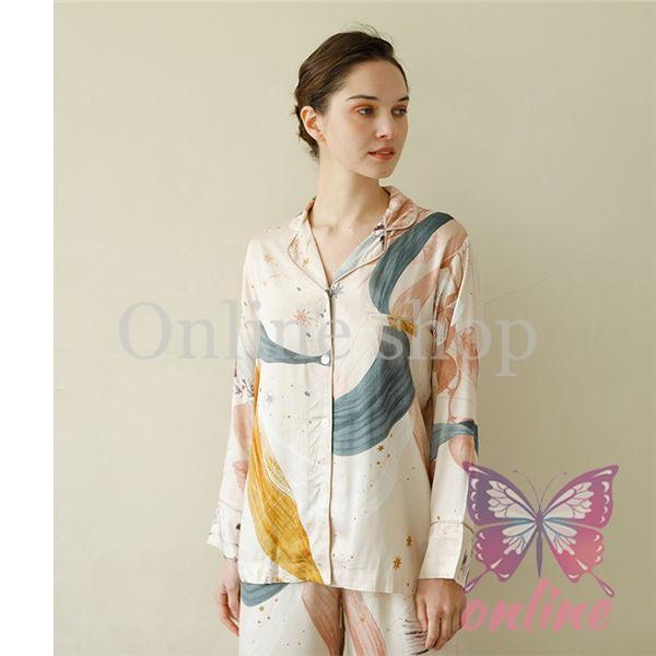 数量限定 ルームウェア パジャマ レディース 上下セット 無地 ポリエステル 可愛い 長袖 トップス ロングズボン 部屋着 パジャマ 春秋ストアをフォローする