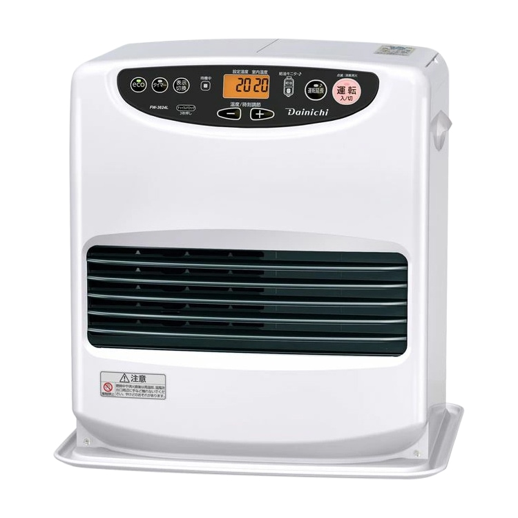 石油ファンヒーター 主に10畳用 Lタイプ 木造10畳 コンクリート13畳 タンク容量9L 3.6kW ムーンホワイト FW-3624L-W
