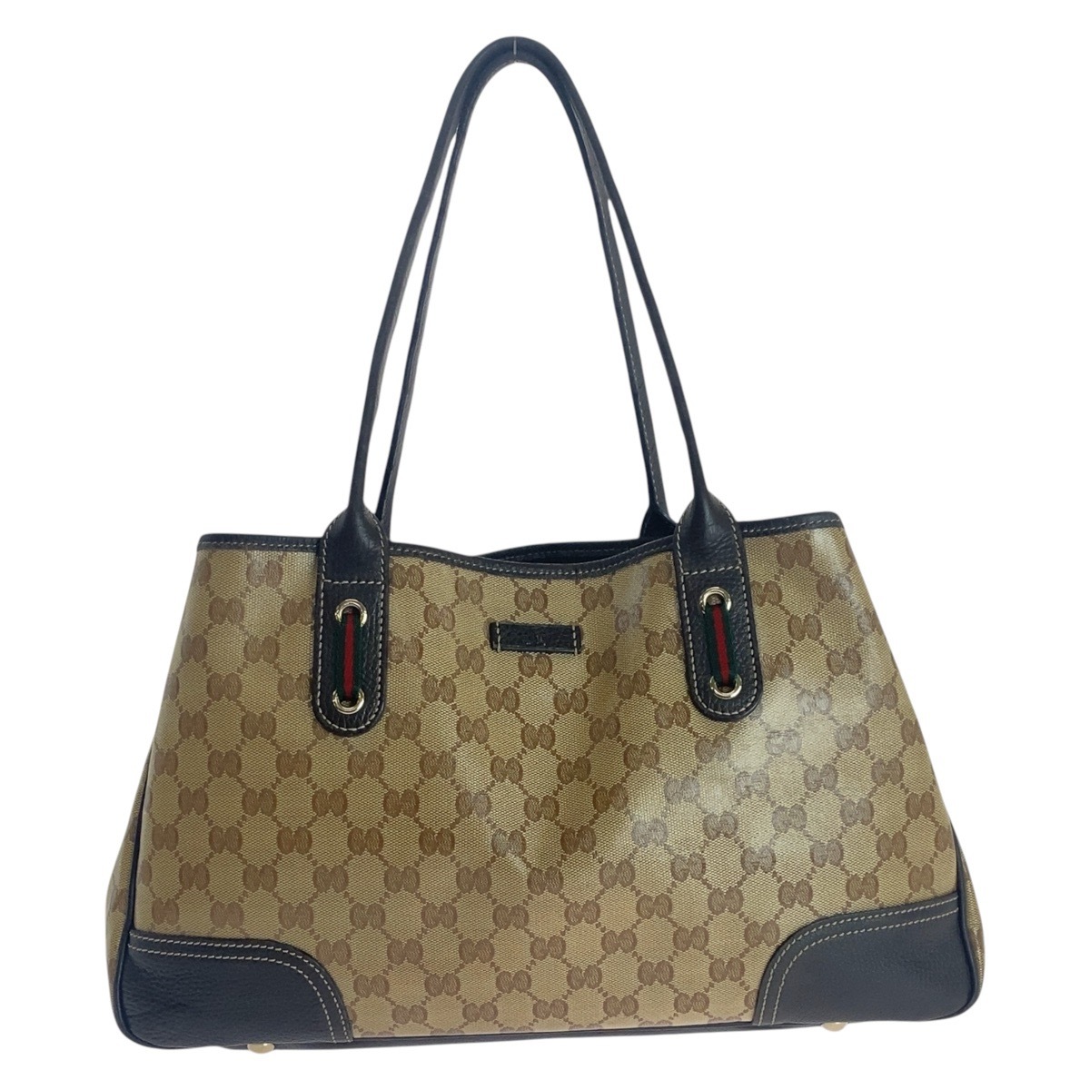 シェリーライン GGクリスタル ベージュ ブラウン ゴールド金具 PVC/レザー 293592 トートバッグ ショルダーバッグ レディース 501720 15,680円