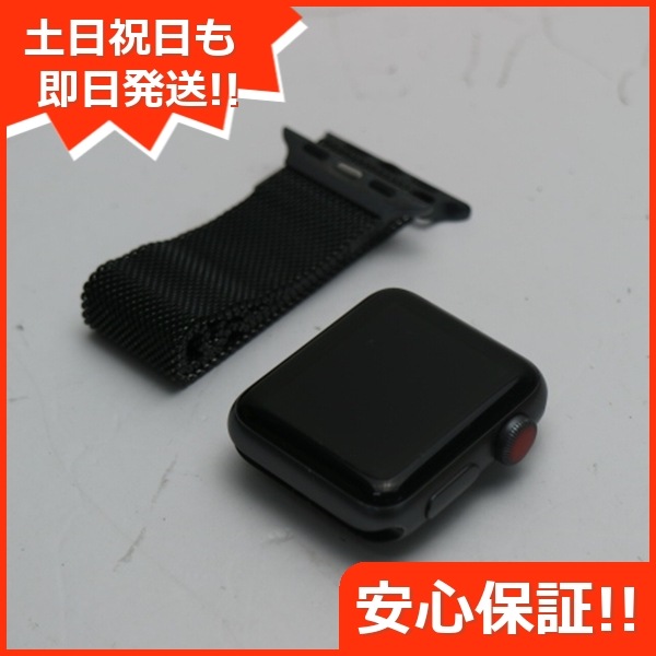 美品 Apple Watch series3 38mm Cellular スペースグレイ 147
