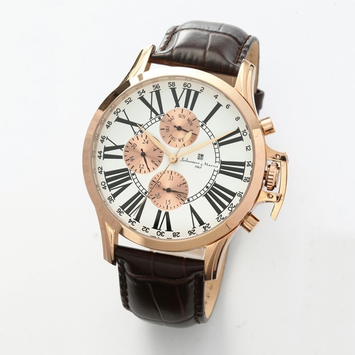 メンズ 腕時計 マルチファンクション SM23101-PGWH 10,296円