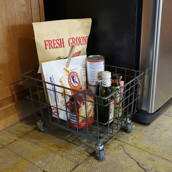 COLLEND コレンド ワイヤーバスケットトロリー 15L