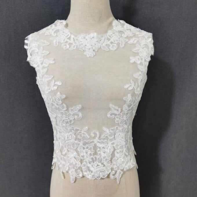 美品！ ウエディングドレス ボレロ 繊細レース　花嫁/ウェディングドレス/ブライズメイド/結婚式/披露宴/