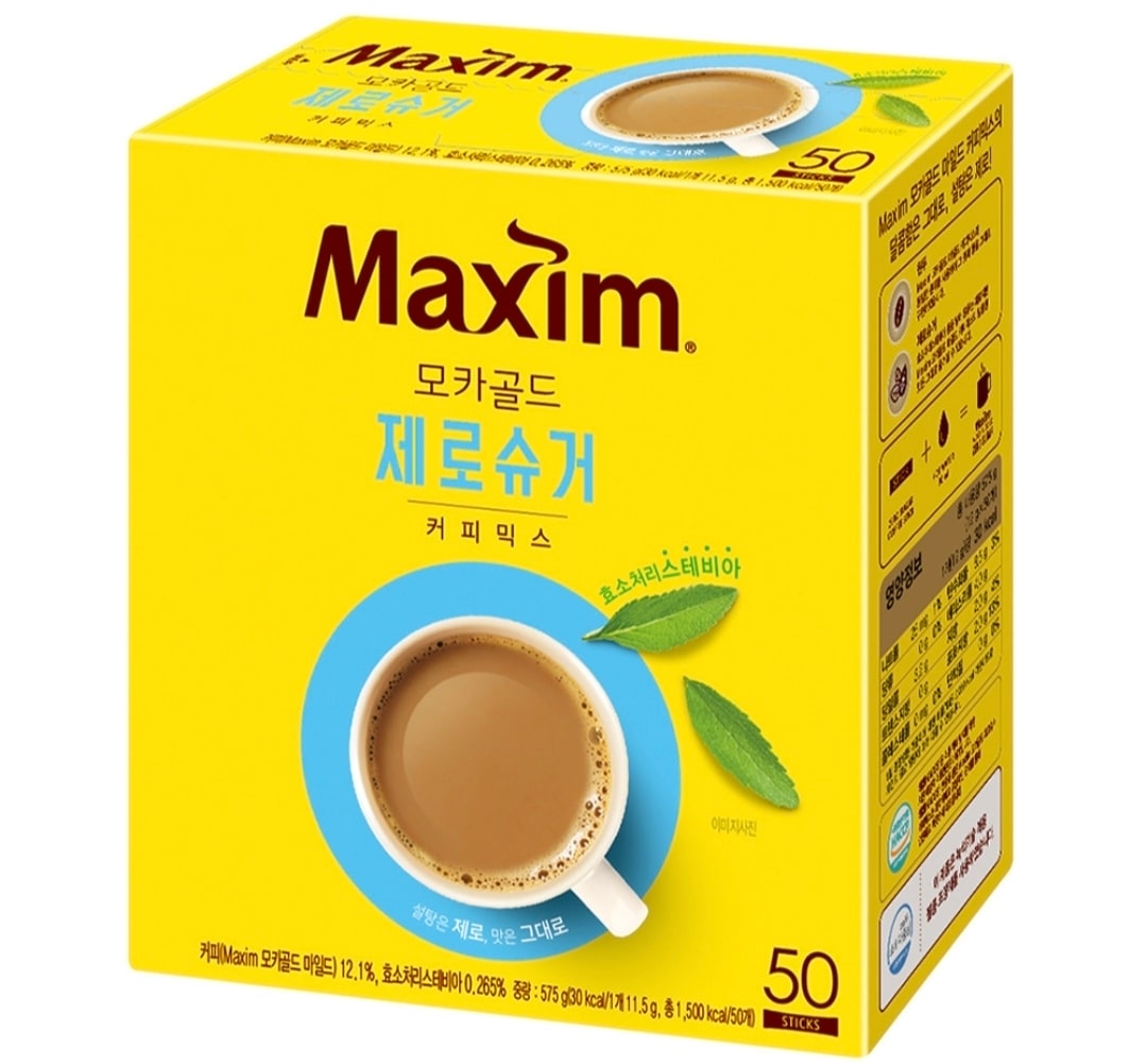 (韓国食品) 11.5g*50個*4box /モカゴールド／モカゴールドゼロシュガー／インスタントコンフィ／スティックコーヒー／韓国コーヒー／韓国インスタントコーヒー／韓国人気コーヒー