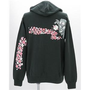 驚愕の10柄 まっちゃん愛用ブランド 語れる立体和柄パーカー 鬼桜 XL