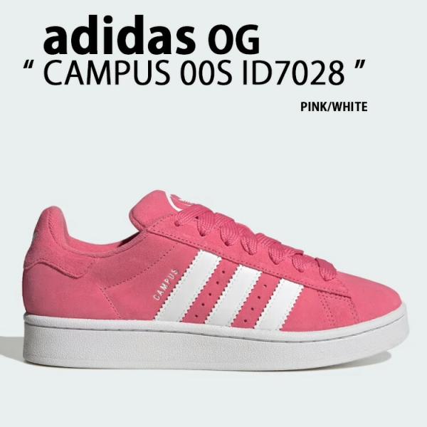 ID7028 スニーカー CAMPUS 00S PINK FUSION CLOUD WHITE CLOUD WHITE 18,612円