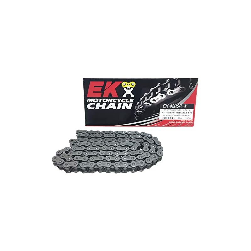 EK(イーケー) QXリングシールチェーン 420SR-X スチール 106L 【セミプレスクリップジョイント】