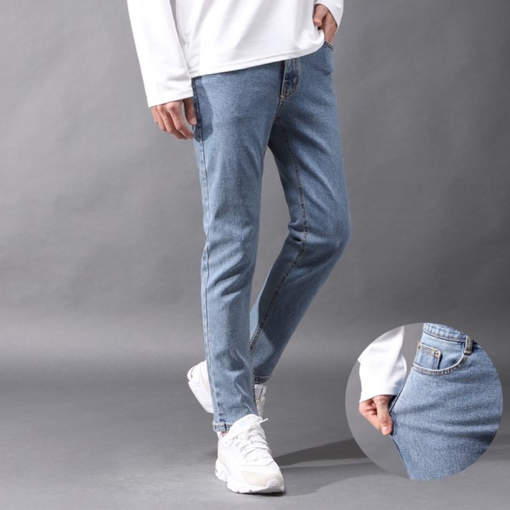 (Juans) ヒドゥンバンディングビッグサイズスリムテーパードデニムジーンズFICP7283