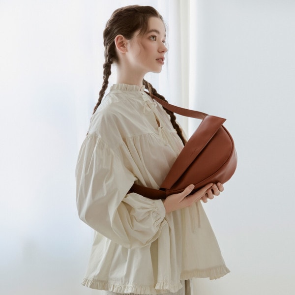 St.Scott ドミルン クロスバッグ POBR599 オレンジ ブラウン