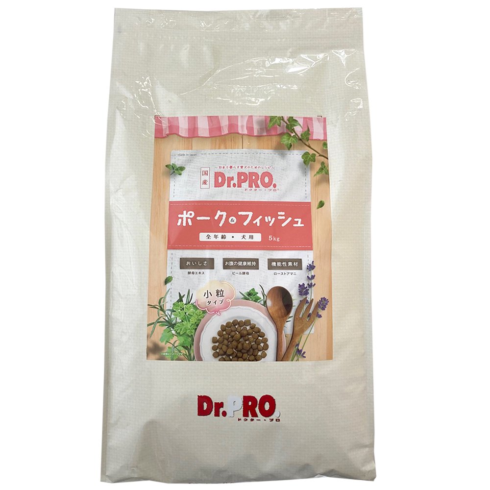 ドッグフード　国産　ドクタープロ　Ｄｒ．ＰＲＯ　ポーク＆フィッシュ　オールステージ　５ｋｇ　犬　フード　ＣＲＣ45―05―99―00―00