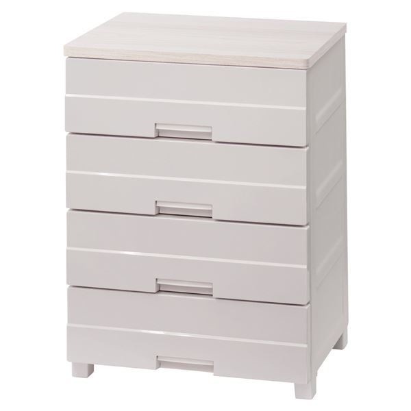 引き出し収納ケース/収納チェスト Fits フィッツプラスイージー 4段 幅65cm カプチーノ 日本製 12,954円