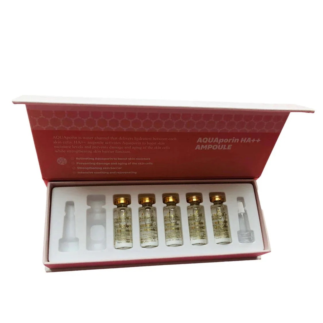 [国内正規品]ディーエムセル アクアポリンHA++アンプル 5mL×6本 クリーンビューティー 韓国 ビーガン 植物由来 EGF 成長因子 お家でボトックス ビーガンボトックス 天然ボトックス