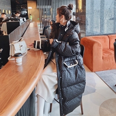 【送料無料】レディース ダウンコート ダウンコットン ロング丈 フード 厚手 暖かい