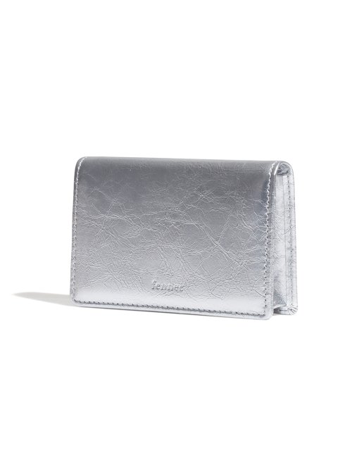 【FENNEC】 CRINKLE NAME POCKET - SILVER カードケース 正規品